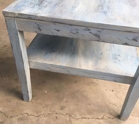 beachy weathered end table