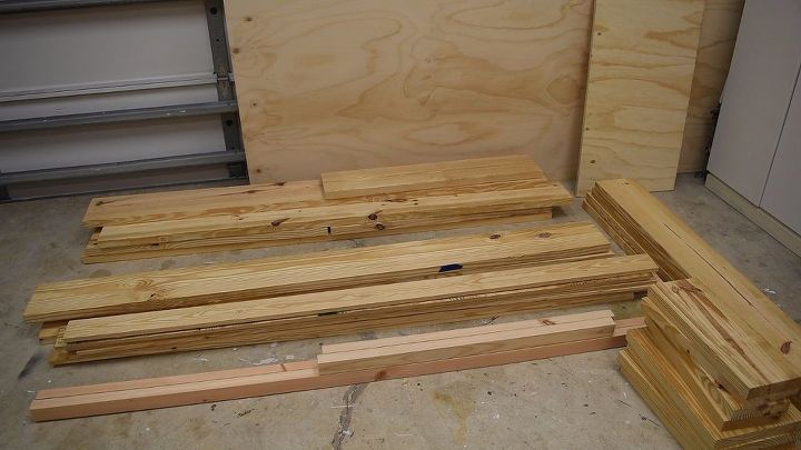 diy platform bed with floating night stands