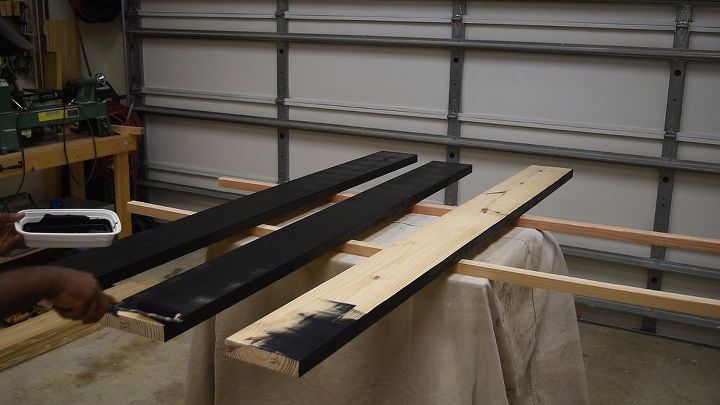 diy platform bed with floating night stands