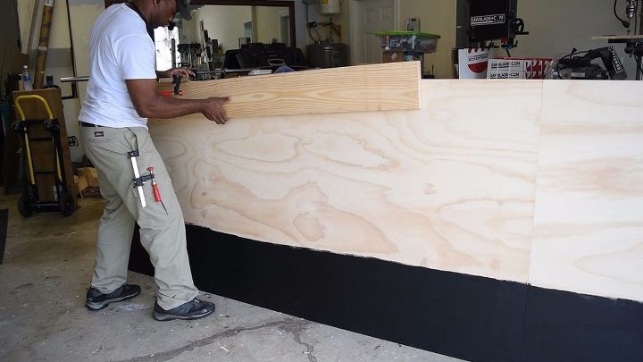 diy platform bed with floating night stands