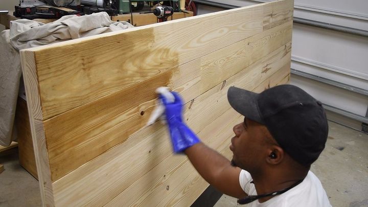 diy platform bed with floating night stands