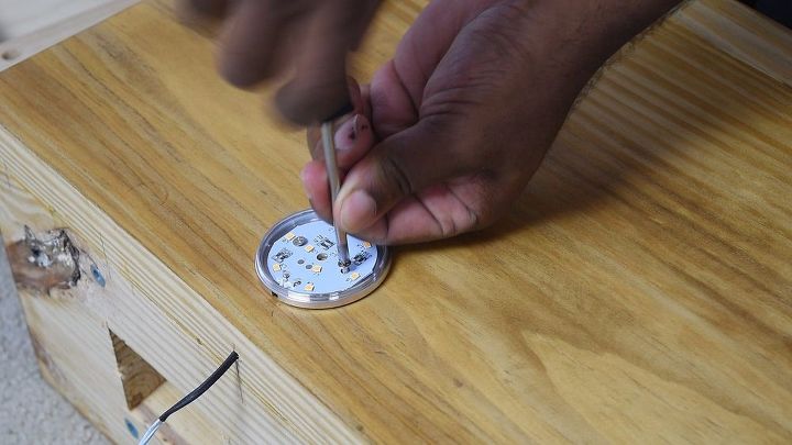 diy platform bed with floating night stands