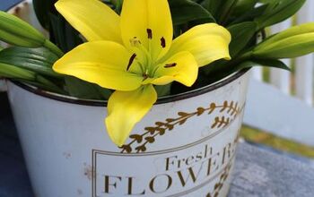  Decalque de vinil DIY para um balde vintage PLUS Free Fresh Flower SVG Cut Fi