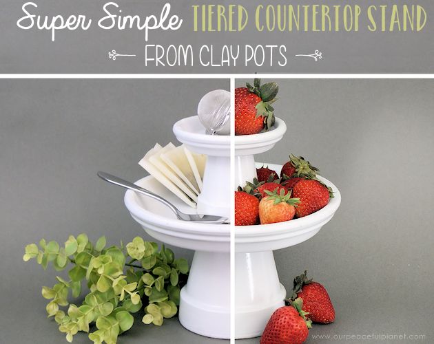 simple tiered countertop stand