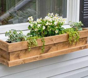 DIY Cedar Window Boxes