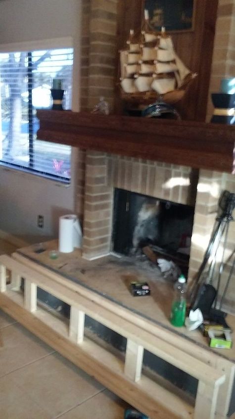 making the most of an ugly fireplace