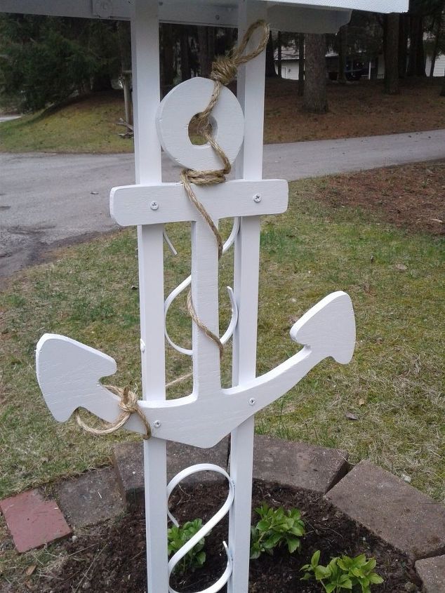 diy nautical beach inspired mailbox makeover