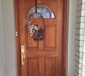 q ideas for repurposing mahogany front door