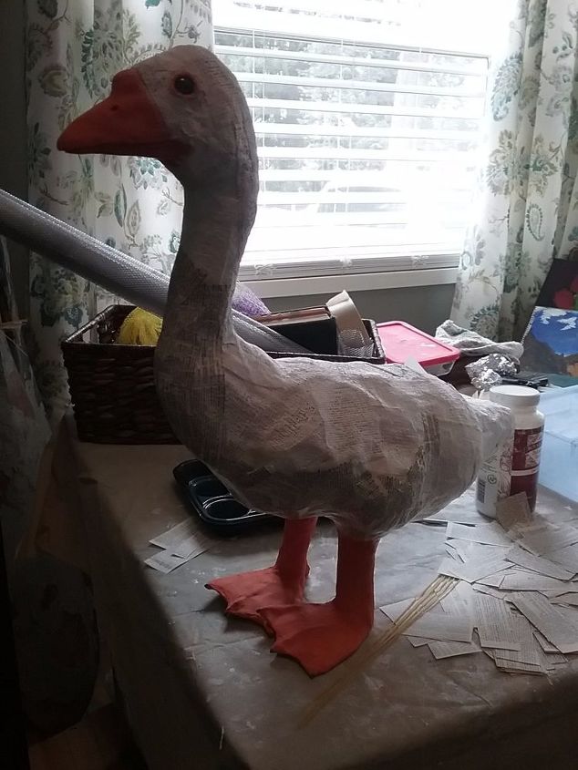 Paper Mache Goose Hometalk