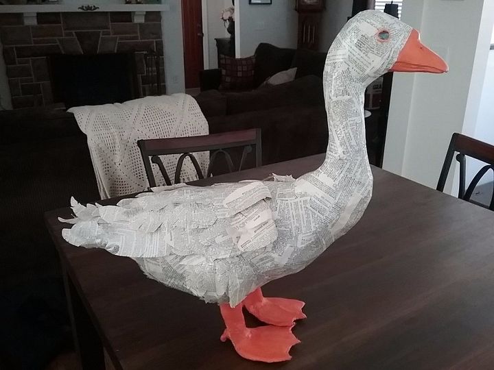 Paper Mache Goose Hometalk