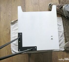 how to hide router cords with a mid century side table