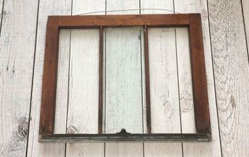 Convierte una vieja ventana en arte de pared