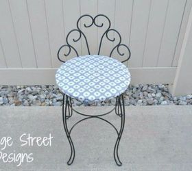 s makeover home decor with these 15 girly vintage ideas, Rework Fabric Into a Dainty Chair