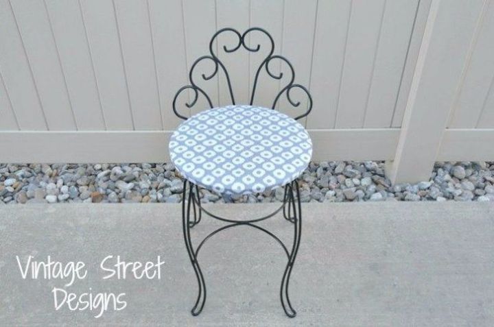 s makeover home decor with these 15 girly vintage ideas, Rework Fabric Into a Dainty Chair