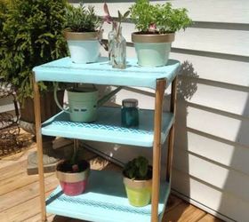 s makeover home decor with these 15 girly vintage ideas, Revamp a Plant Station With Duct Tape