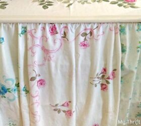 create pretty storage with no sew pillowcase curtains