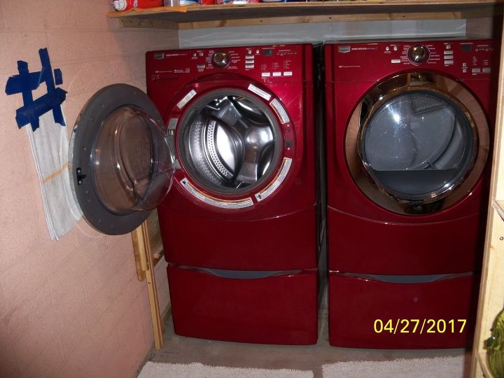 how can i protect my washer dryer doors from hitting the wall