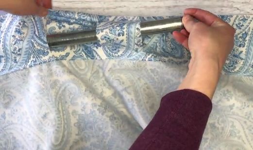 cortinas sin coser y barra de cortina por menos de 15 dlares