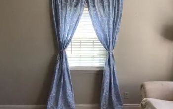 No-Sew Curtains & Curtain Rod for Less Than $15!