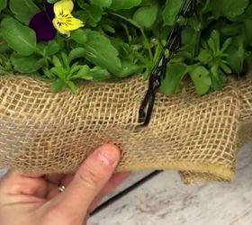 tired of leaky coconut liners try this hanging planter hack