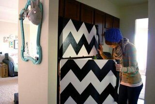 e chevron fridge decal stickers