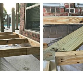 l shaped diy outdoor bench