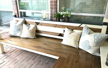 L-Shaped DIY Outdoor Bench