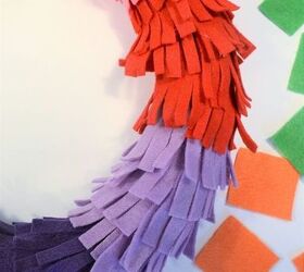Rainbow Fringe Wreath Hometalk