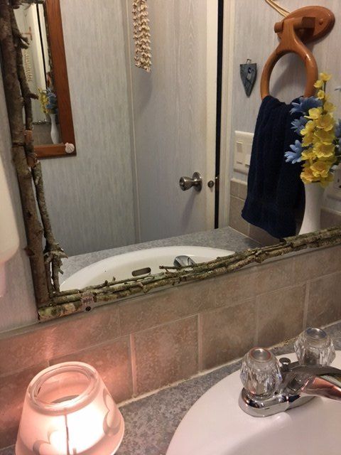 e mirror hack, Twig frame for mirror