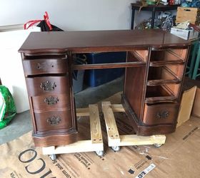 kitchen island desk turned antique hometalk