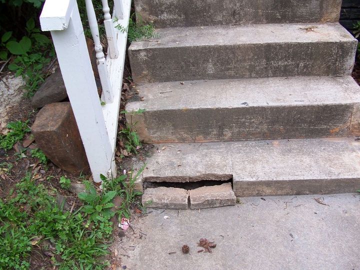 q concrete step repair