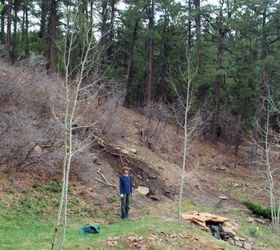 how to build a backyard waterfall up a slope, Mike at site