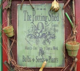 potting shed garden shop sign