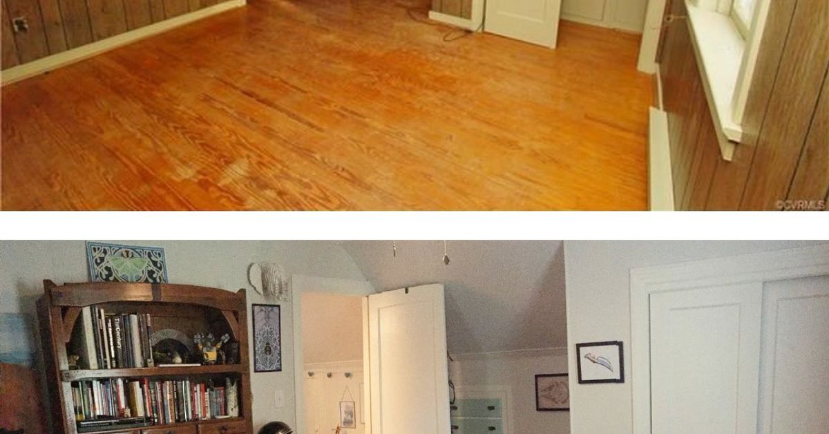 What A Difference Painting Old Wood Paneling Makes Hometalk