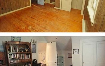 What a Difference Painting Old Wood Paneling Makes!