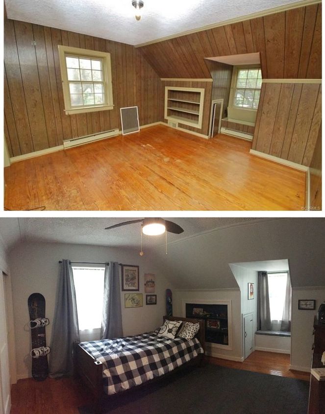 What A Difference Painting Old Wood Paneling Makes Hometalk