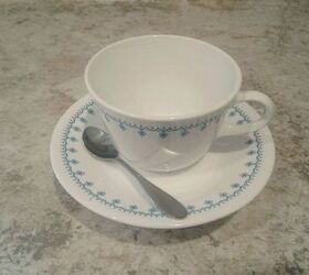 thrift store tea cup and saucer free standing bird feeders