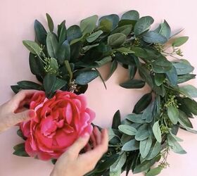 how to make a silk flower wreath