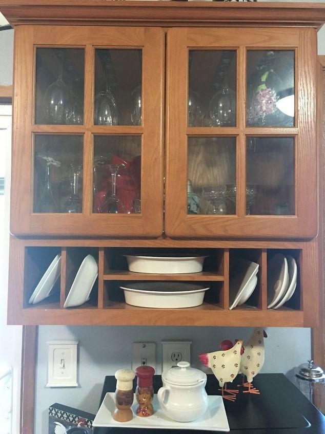 i have kitchen cabinets with a round corner how do i update