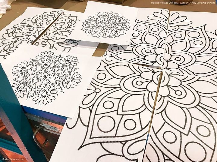 garden decor how to diy painted vintage window