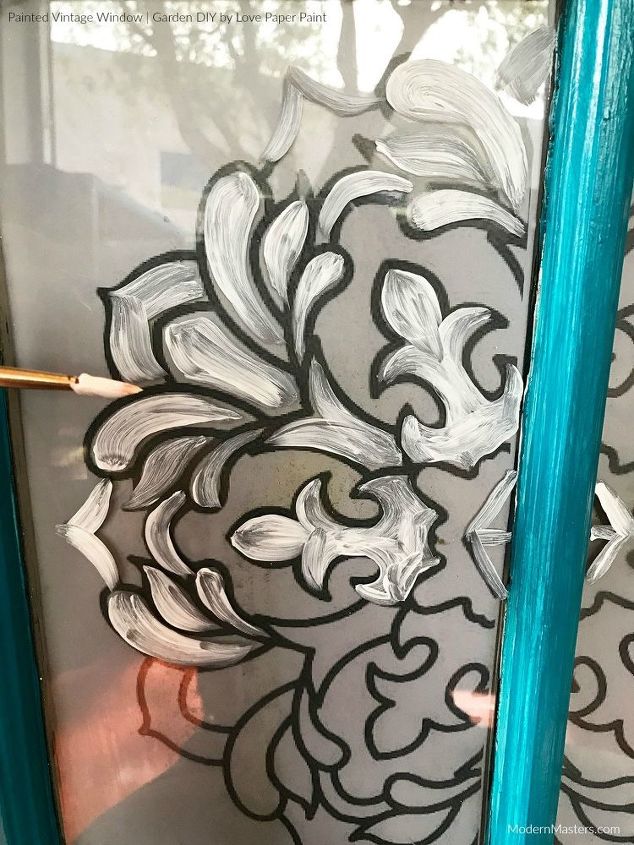 garden decor how to diy painted vintage window