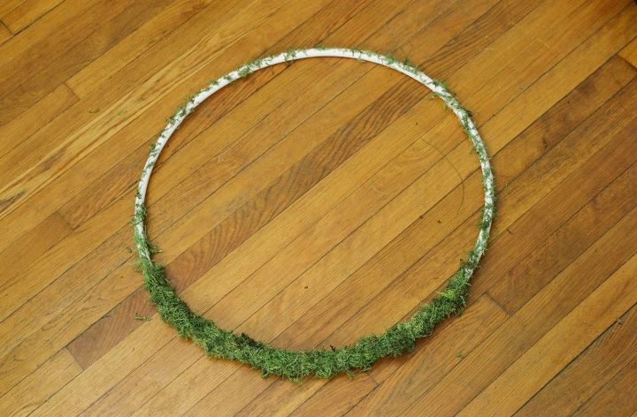 hula hoop spring wreath