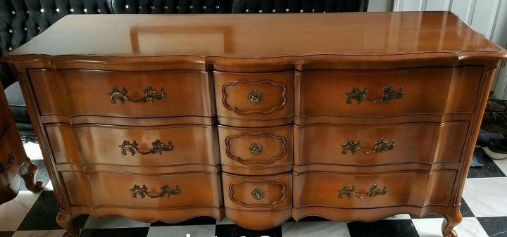 a new take on a french provincial dresser, So pretty but so dated