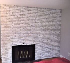 brick and brass fireplace makeover