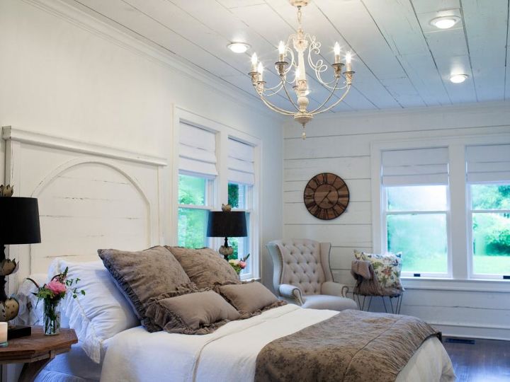 shiplap headboard, This is the inspiration from Fixer Upper