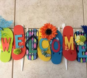 what s the best glue option for my flip flop welcome sign