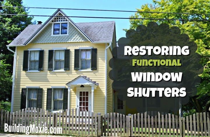 restoring exterior wood window shutters