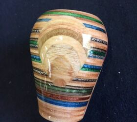 shift knobs made from recycled skateboard decks