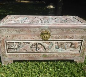 painted camphor chest