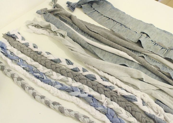 diy rug made from old clothing